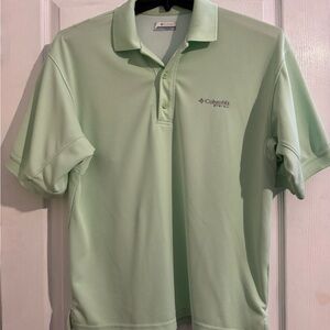 Columbia Men's Light Mint Green Polo Shirt